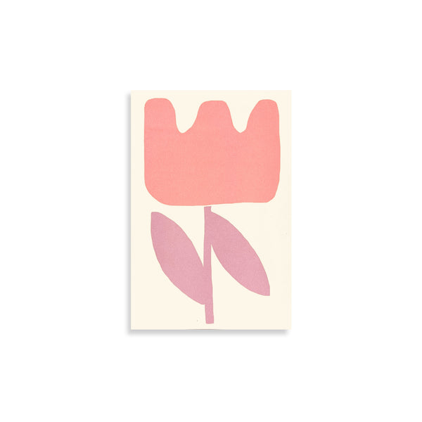 Moglea Tulip Pad notepad with floral tulip design, featuring lined pages for writing and note-taking.