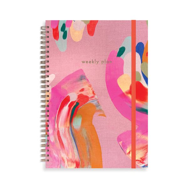Moglea Palmita weekly undated planner notebook with B5 size, featuring a clean, minimalist design for organizing weekly schedules.
