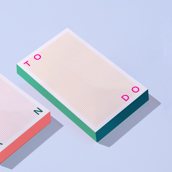 Moglea Grid Pad To Do notepad with grid pages, featuring a clean, minimalist design for organizing tasks and notes.