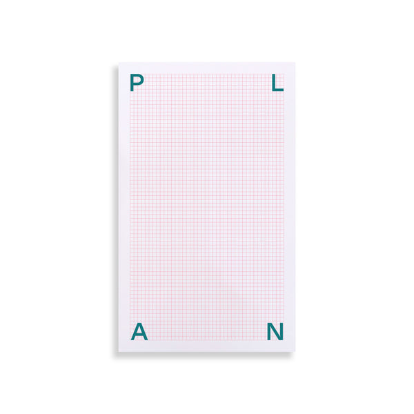 Moglea Grid Pad Plan Second featuring a grid-lined paper design with a clean, minimalist layout for planning or note-taking.