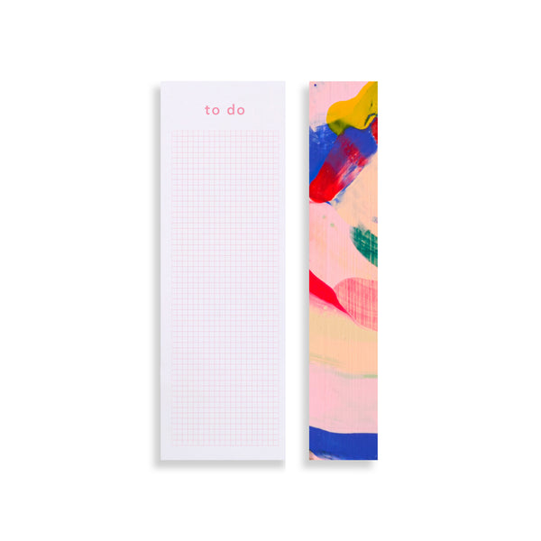 Moglea Slim Pad To Do notepad with a swirl cover design, compact and portable for daily task organization.