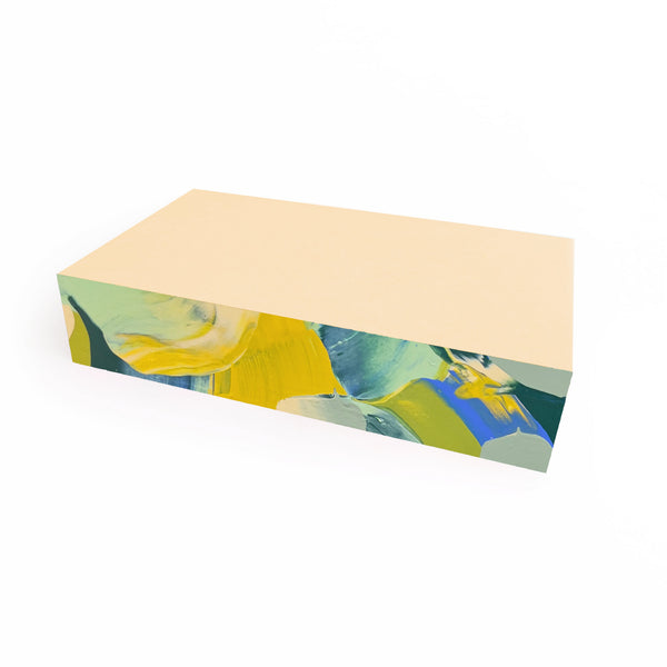 Medium Lichen Swirl Notepad by Moglea featuring a colorful, swirling lichen design on the cover for creative writing and note-taking.