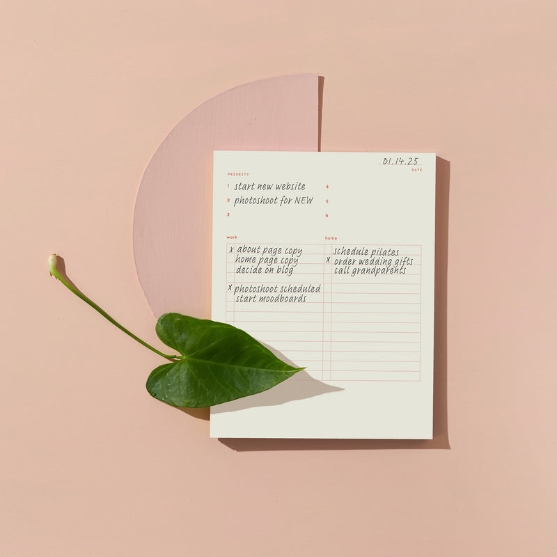 Moglea refill pad notepad with blank pages, ideal for writing or note-taking at home or work.